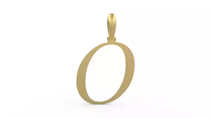 Initial Letters Pendant Lucida O 3D print model