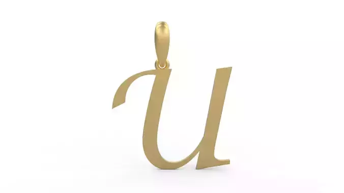 Initial Letters Pendant Lucida U