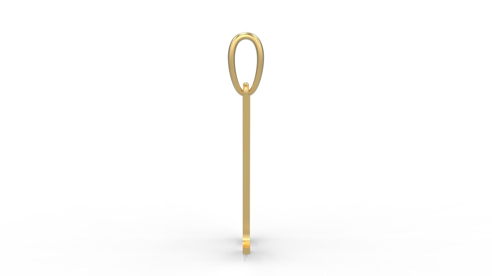 Initial Letters Pendant Lucida U 3D print model_2