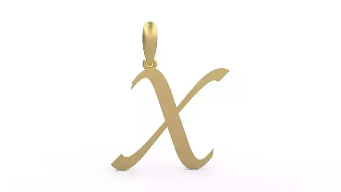 Initial Letters Pendant Lucida X