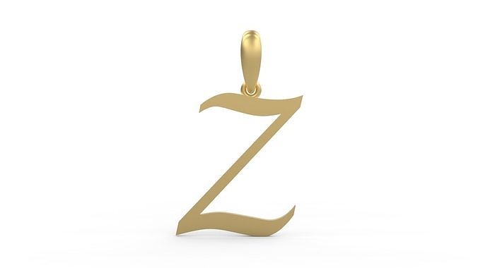 Initial Letters Pendant Lucida Z 3D print model
