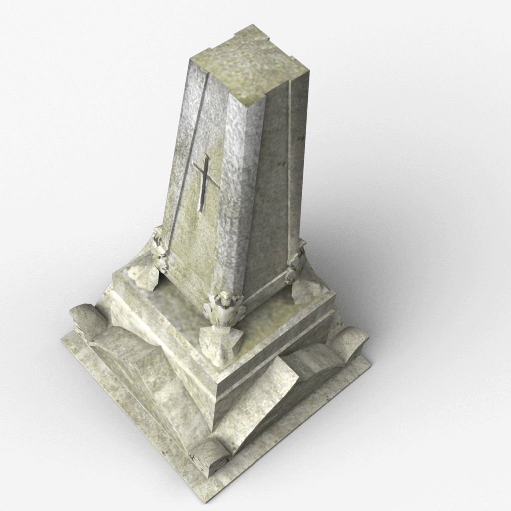 Tombstone 3D model_1