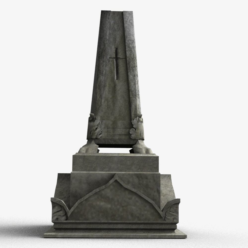 Tombstone 3D model_2