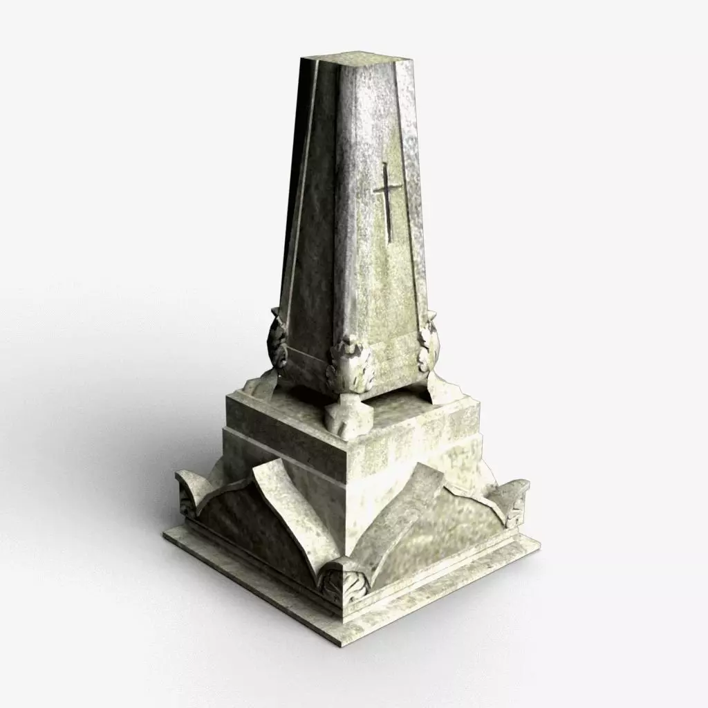 Tombstone 3D model_0