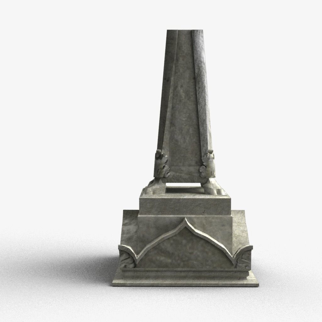 Tombstone 3D model_3