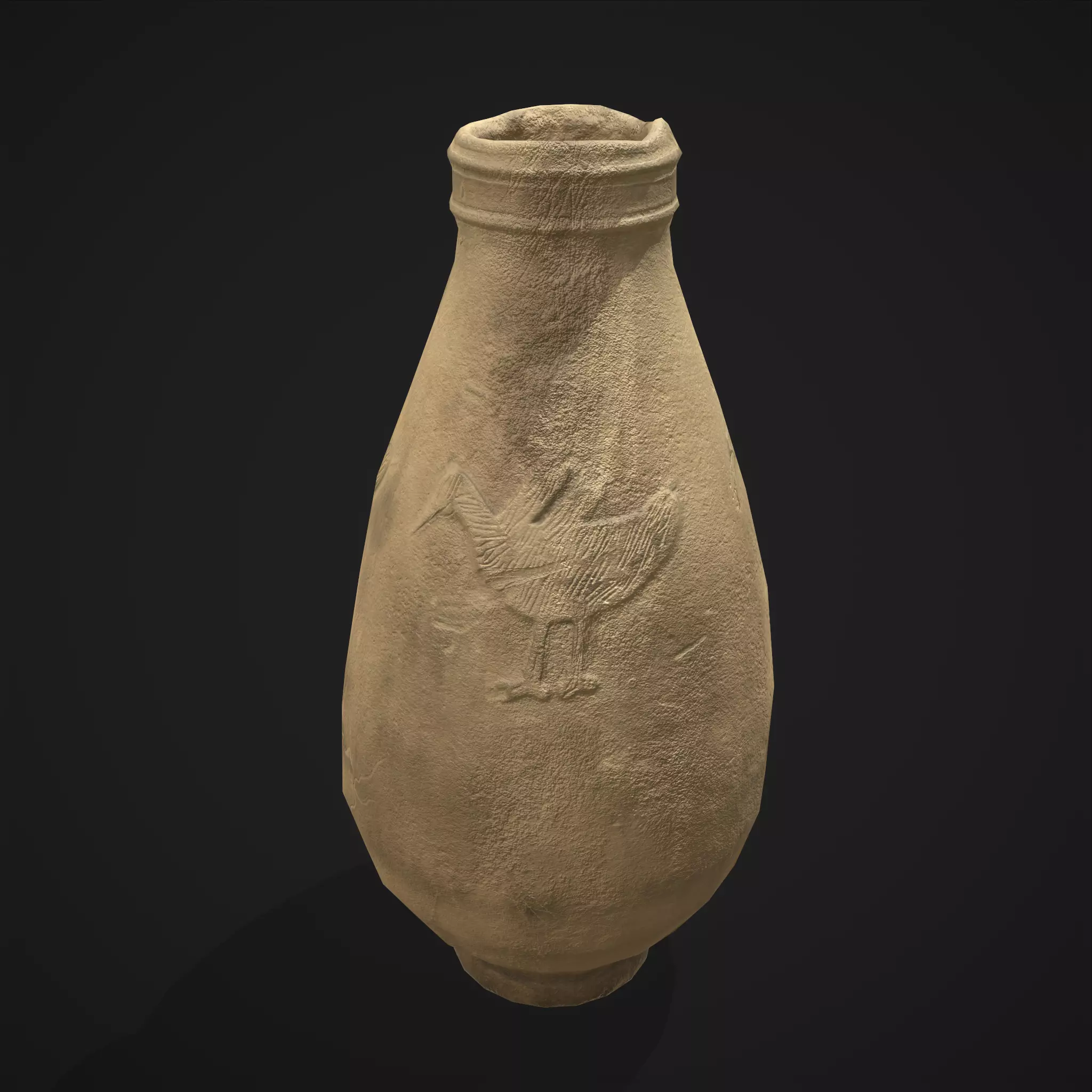 Bird Amphora Free low-poly 3D model