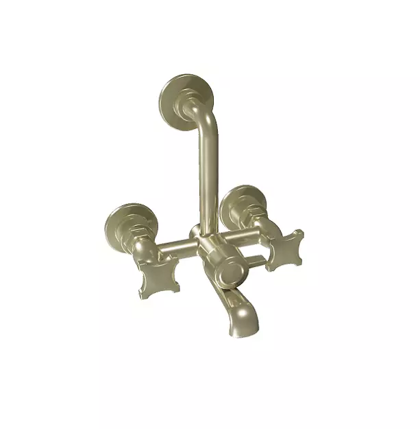 Brass Shower Tap Low-poly 3D model