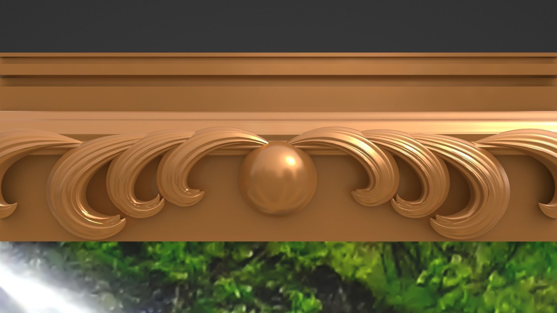 Framed painting Waterfall 3D model_12