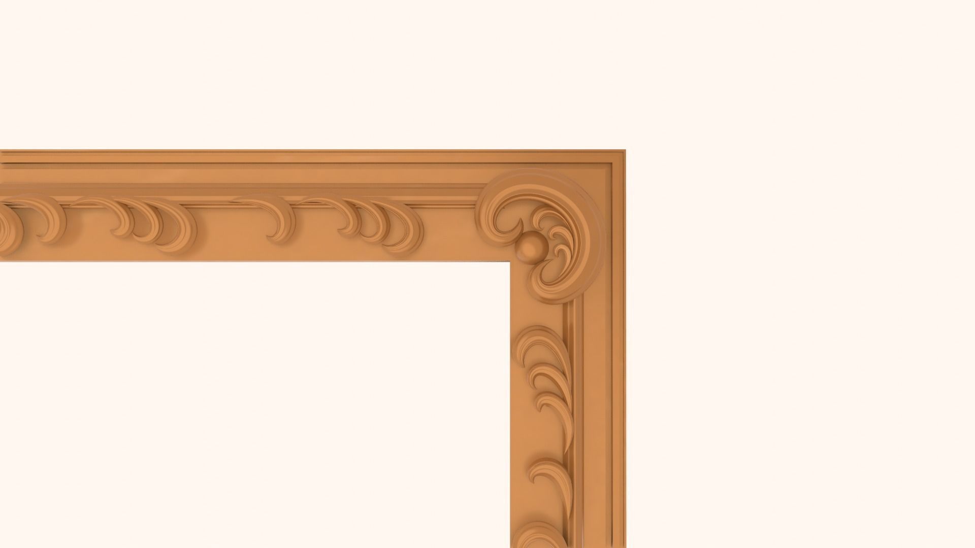 Framed painting Waterfall 3D model_16