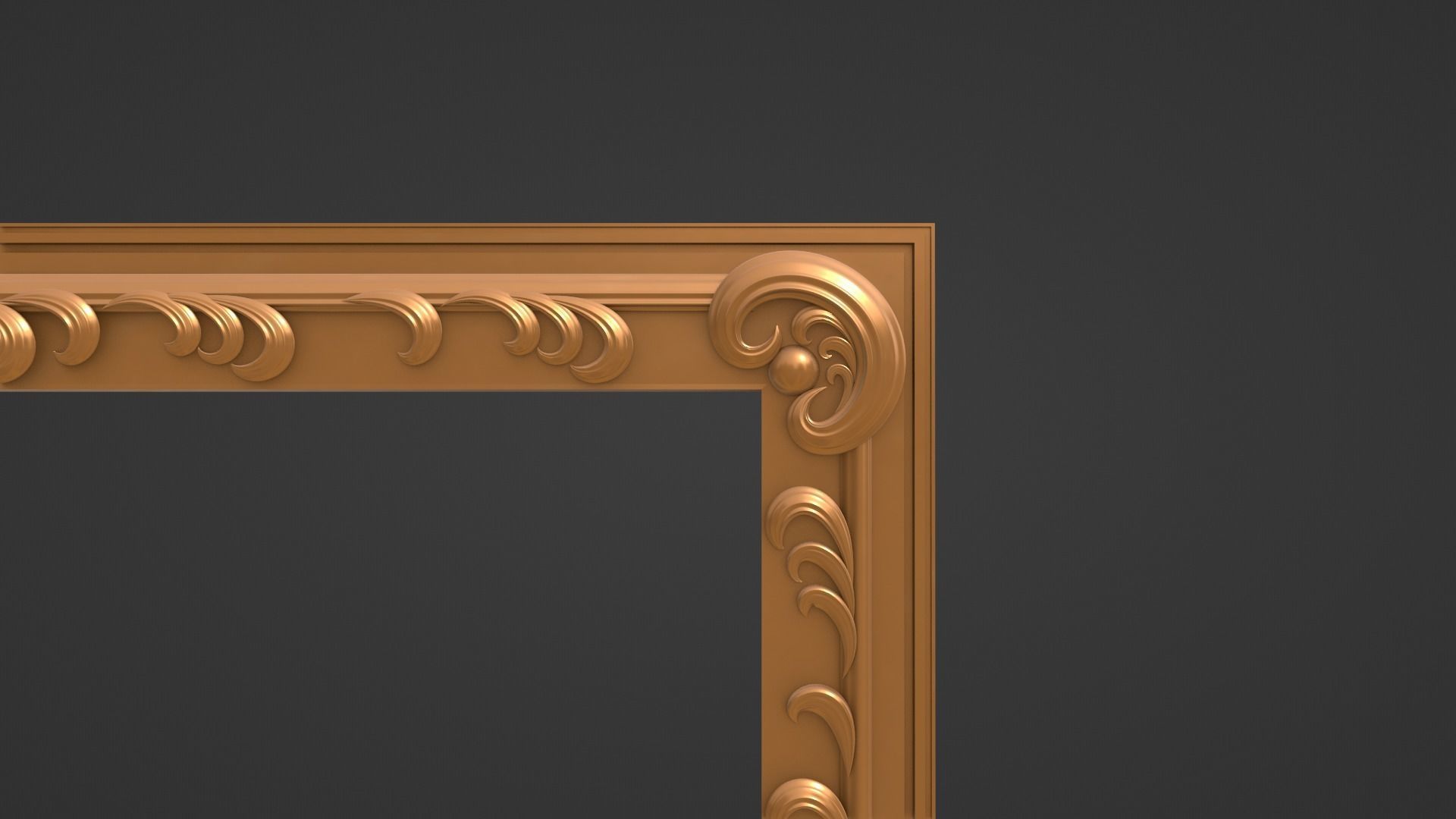 Framed painting Waterfall 3D model_15