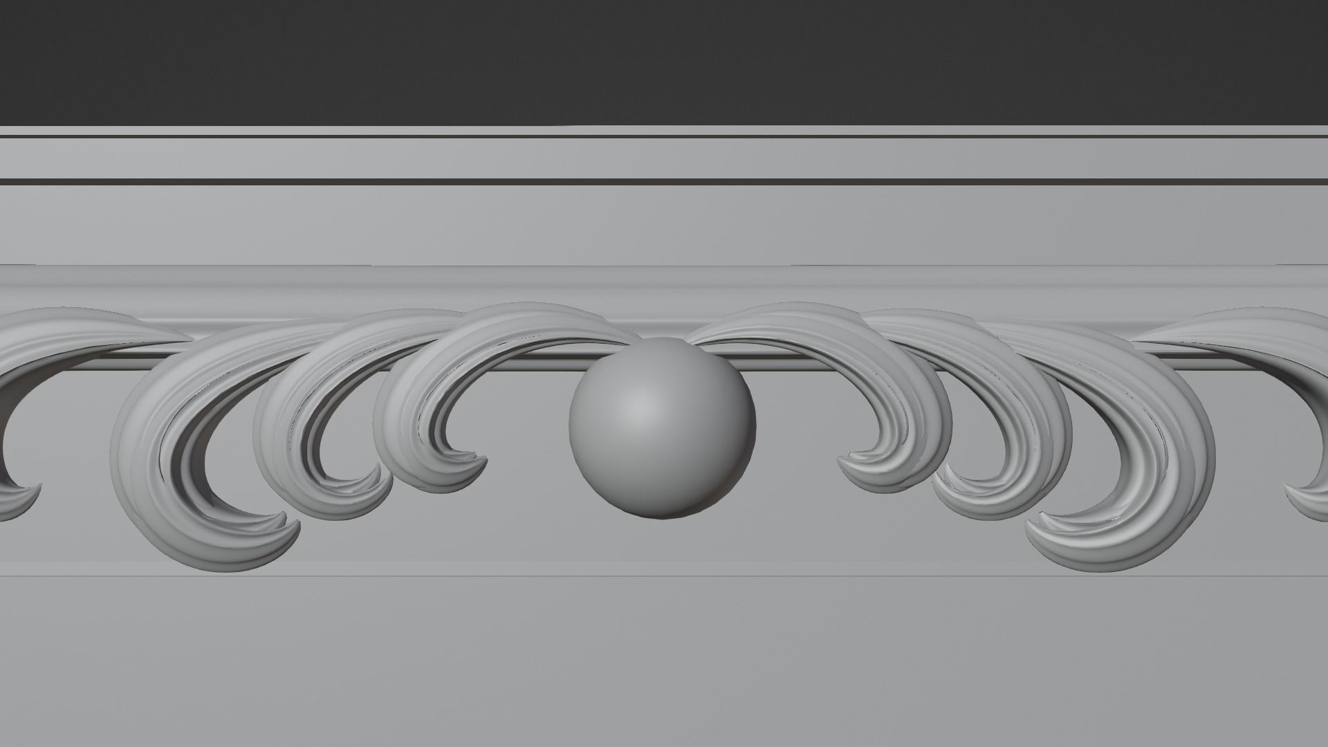 Framed painting Waterfall 3D model_11