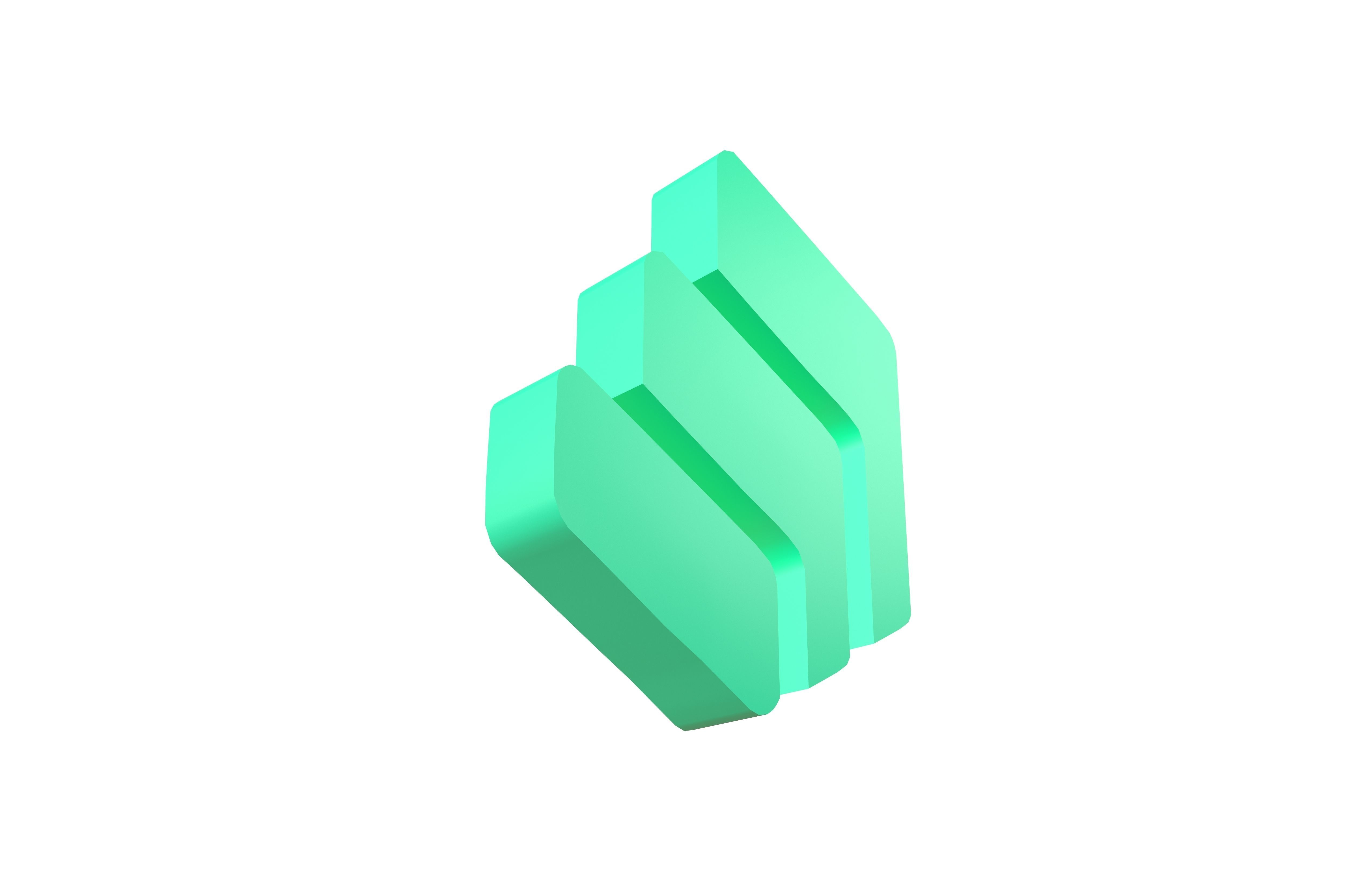 Compound Coin v1 001 Low-poly 3D model_4