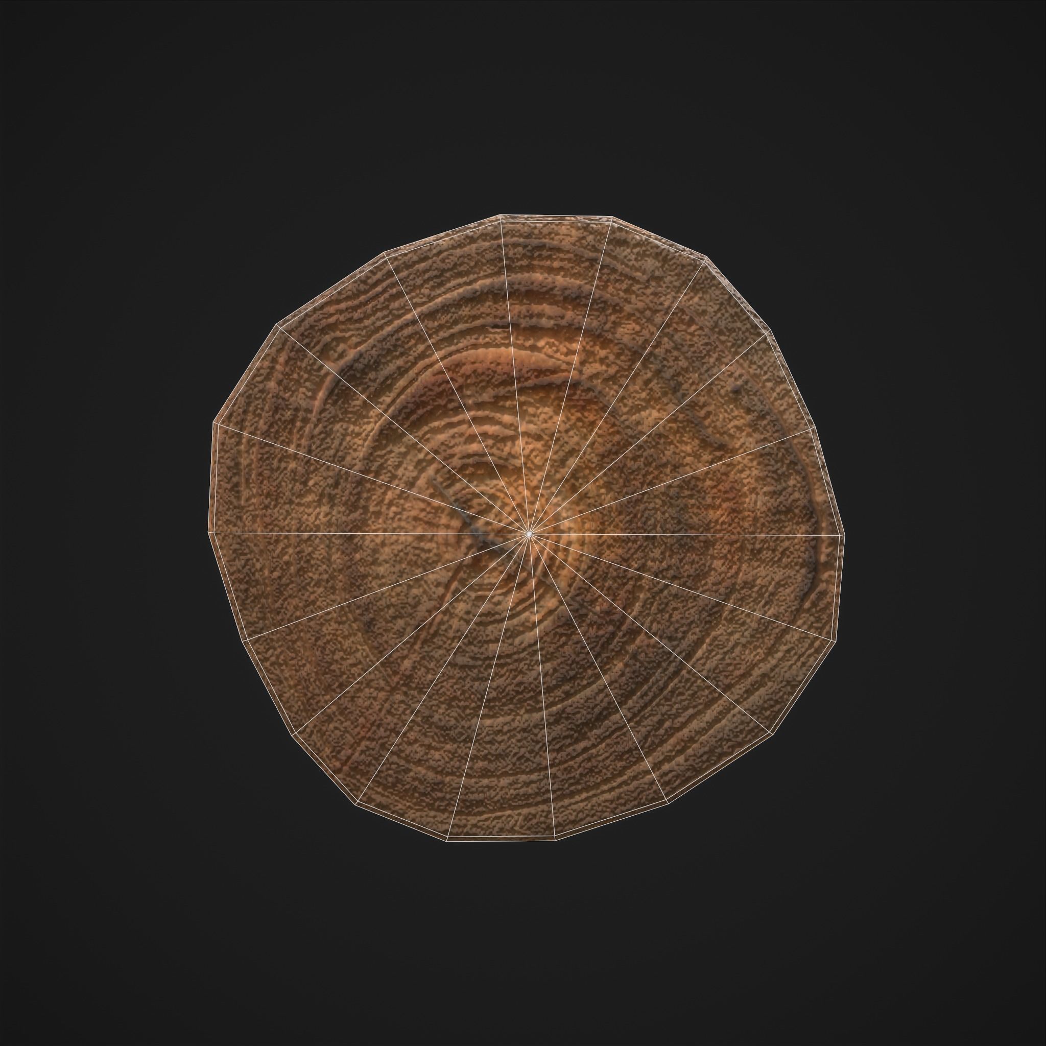 Wood Log Saw Horse Low-poly 3D model_28