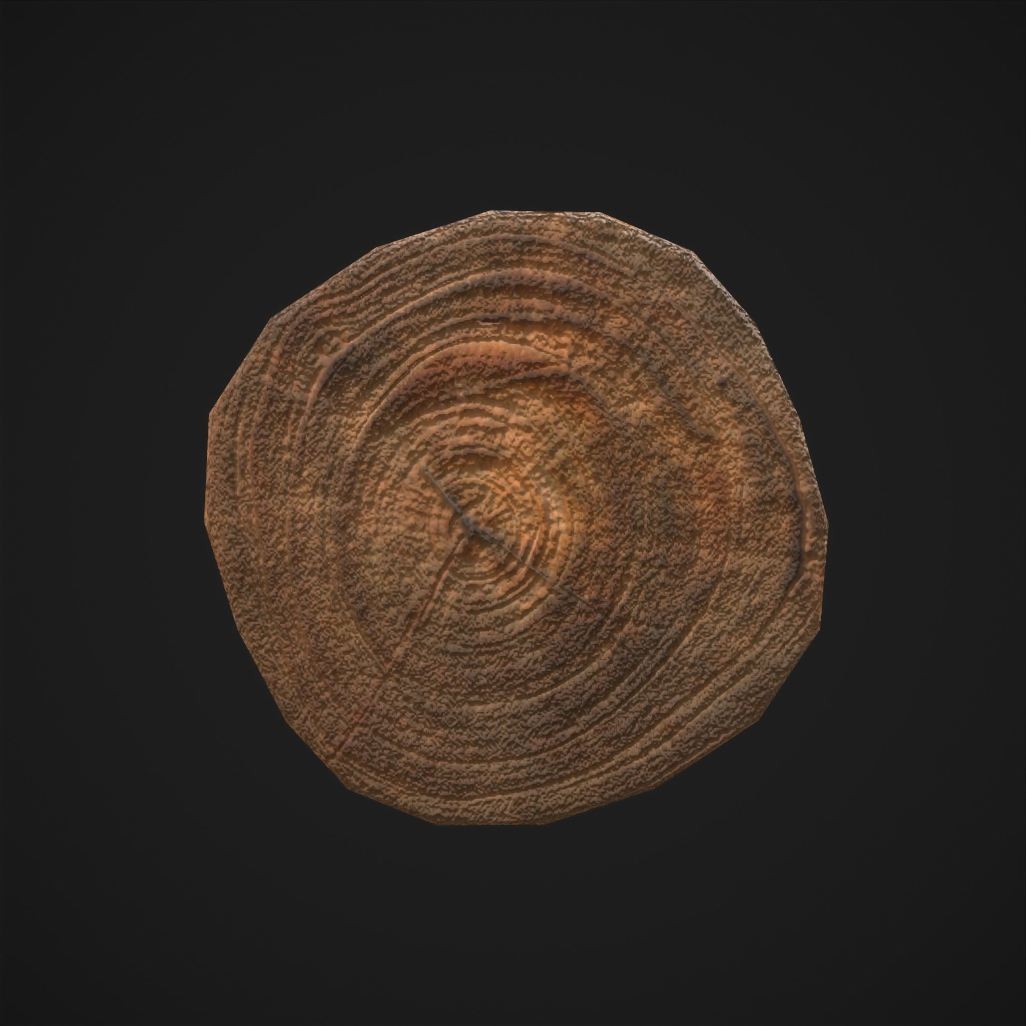 Wood Log Saw Horse Low-poly 3D model_27