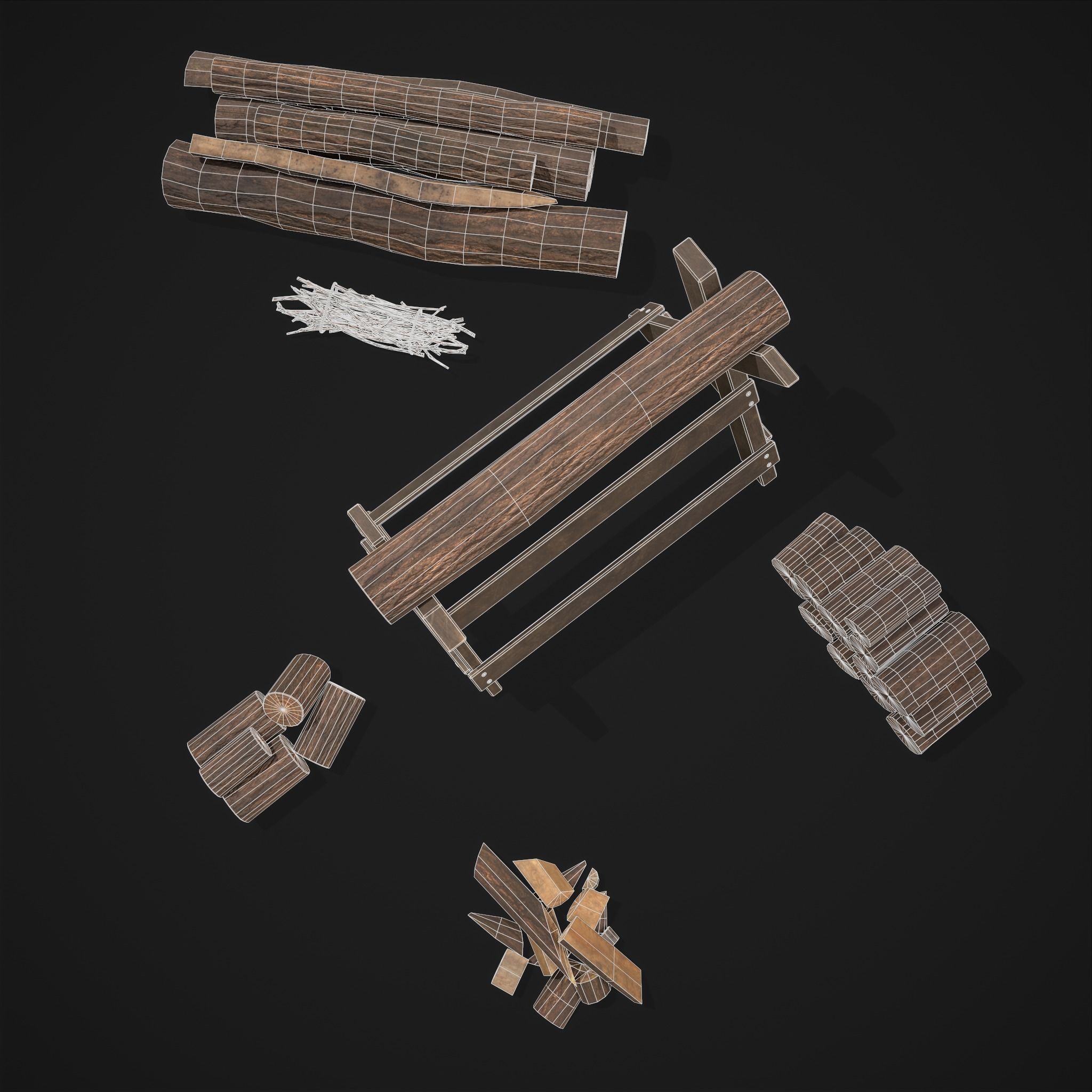 Large Wood Pack 3D Model Collection_19