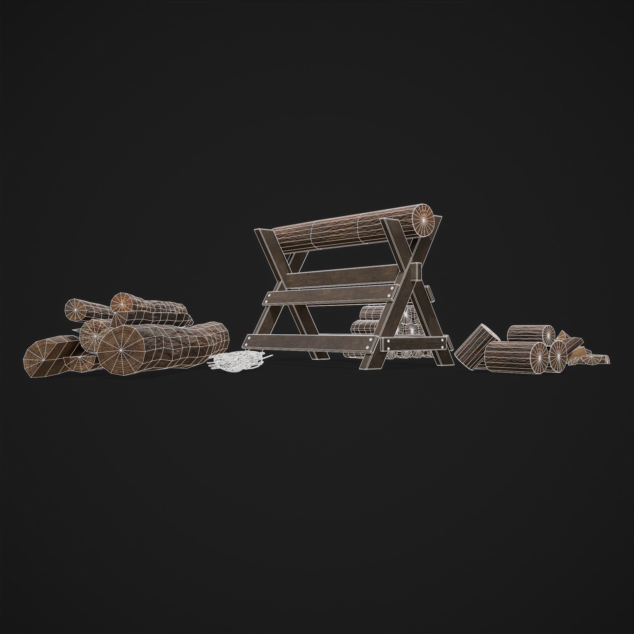 Large Wood Pack 3D Model Collection_29