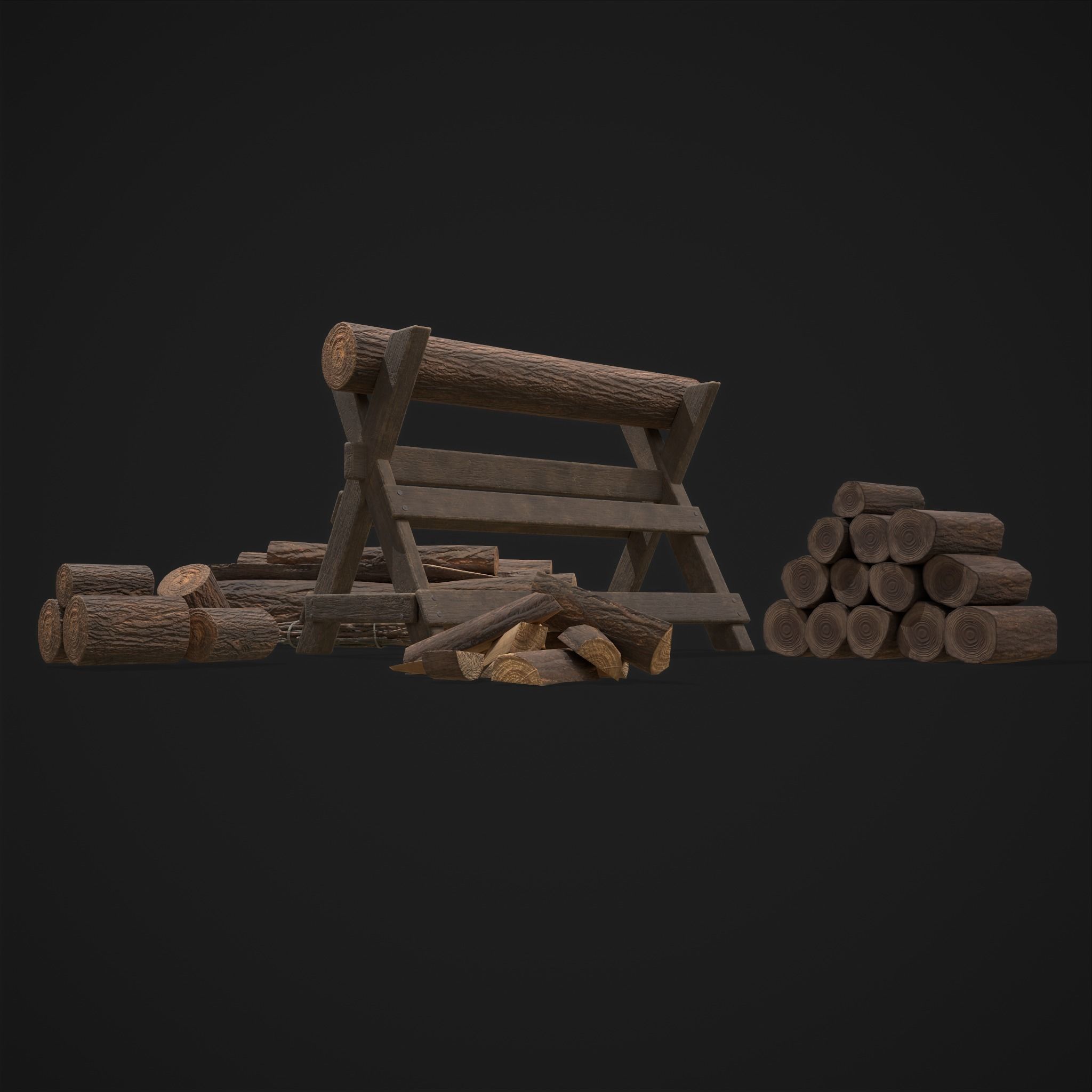 Large Wood Pack 3D Model Collection_26
