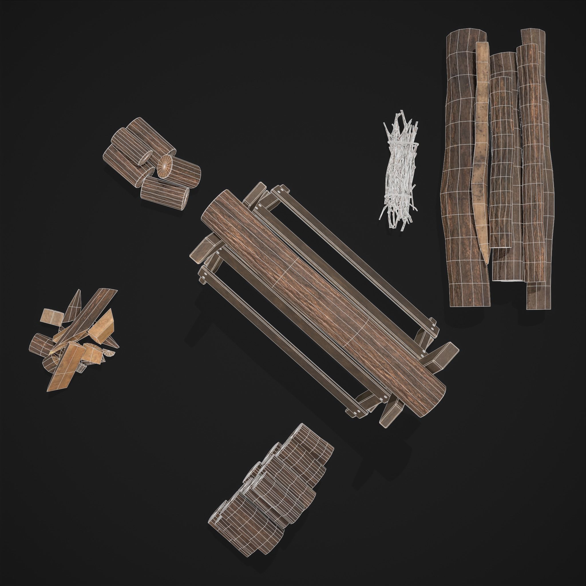 Large Wood Pack 3D Model Collection_31
