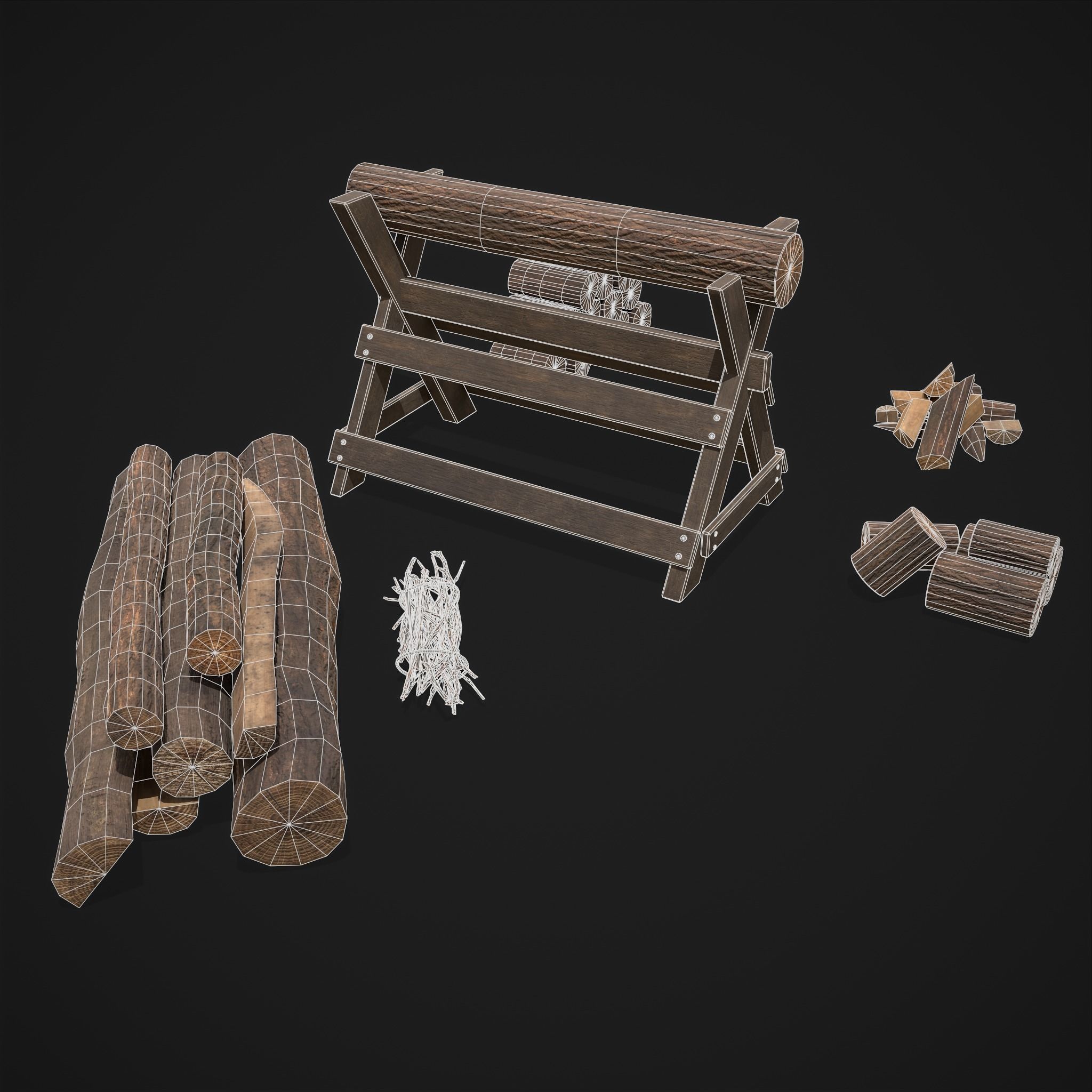 Large Wood Pack 3D Model Collection_23