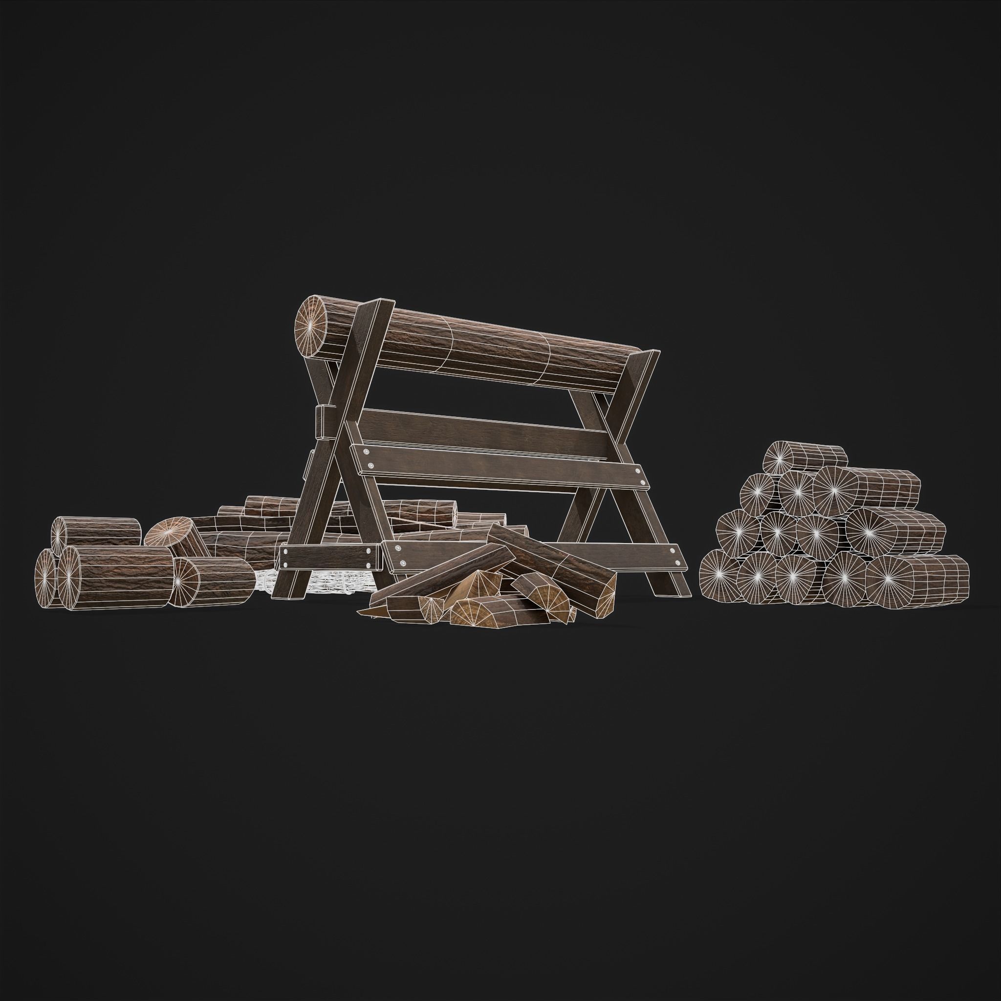 Large Wood Pack 3D Model Collection_27