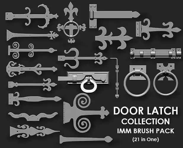 Door Latch IMM Brush Pack 21 in One
