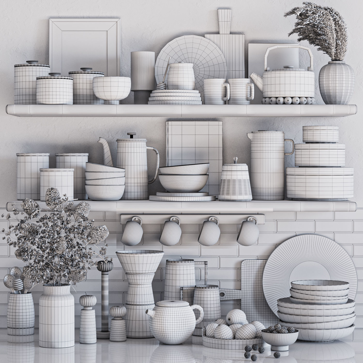 kitchen accessories024 3D model_3