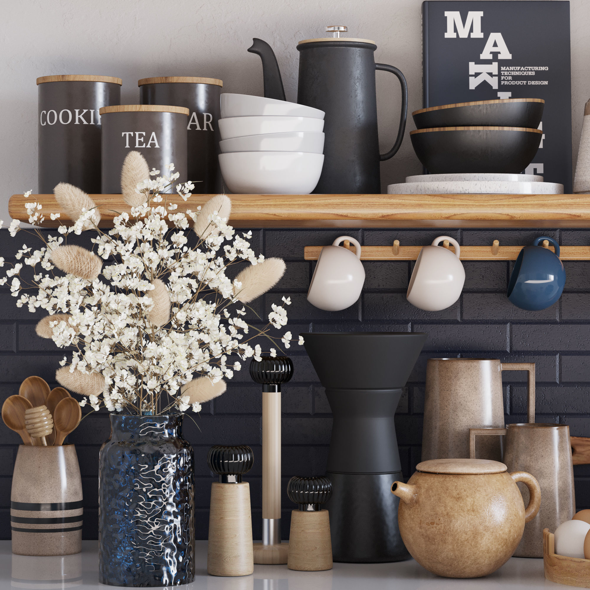 kitchen accessories024 3D model_2