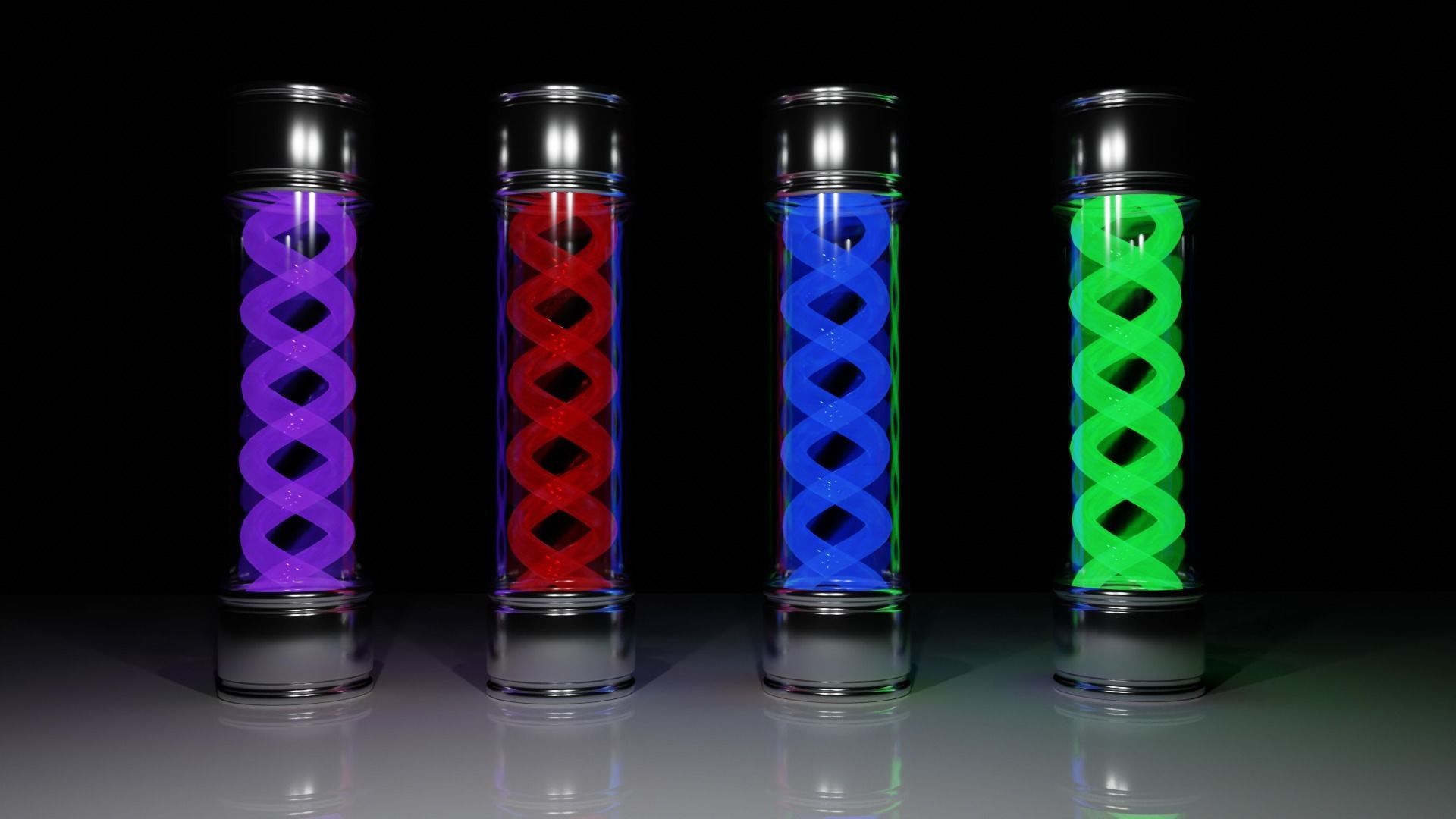 T Virus and Antivirus 3D model_3