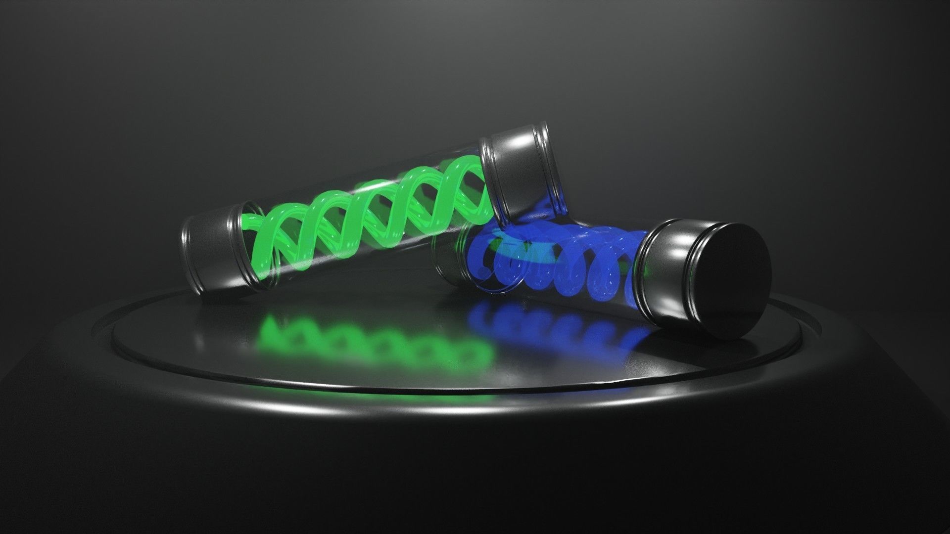 T Virus and Antivirus 3D model_1