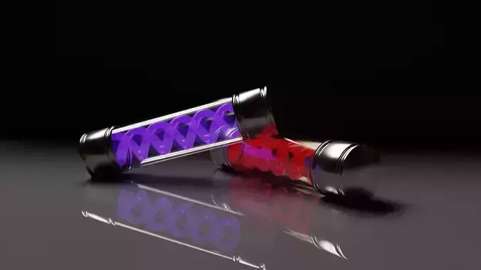 T Virus and Antivirus 3D model