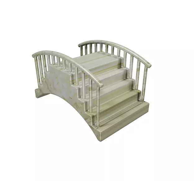 Marble Bridge Low-poly 3D model_0