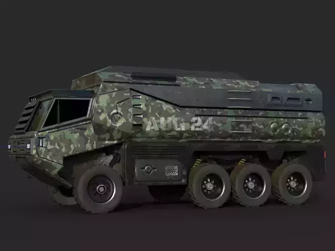 Military Truck Lowpoly Low-poly 3D model