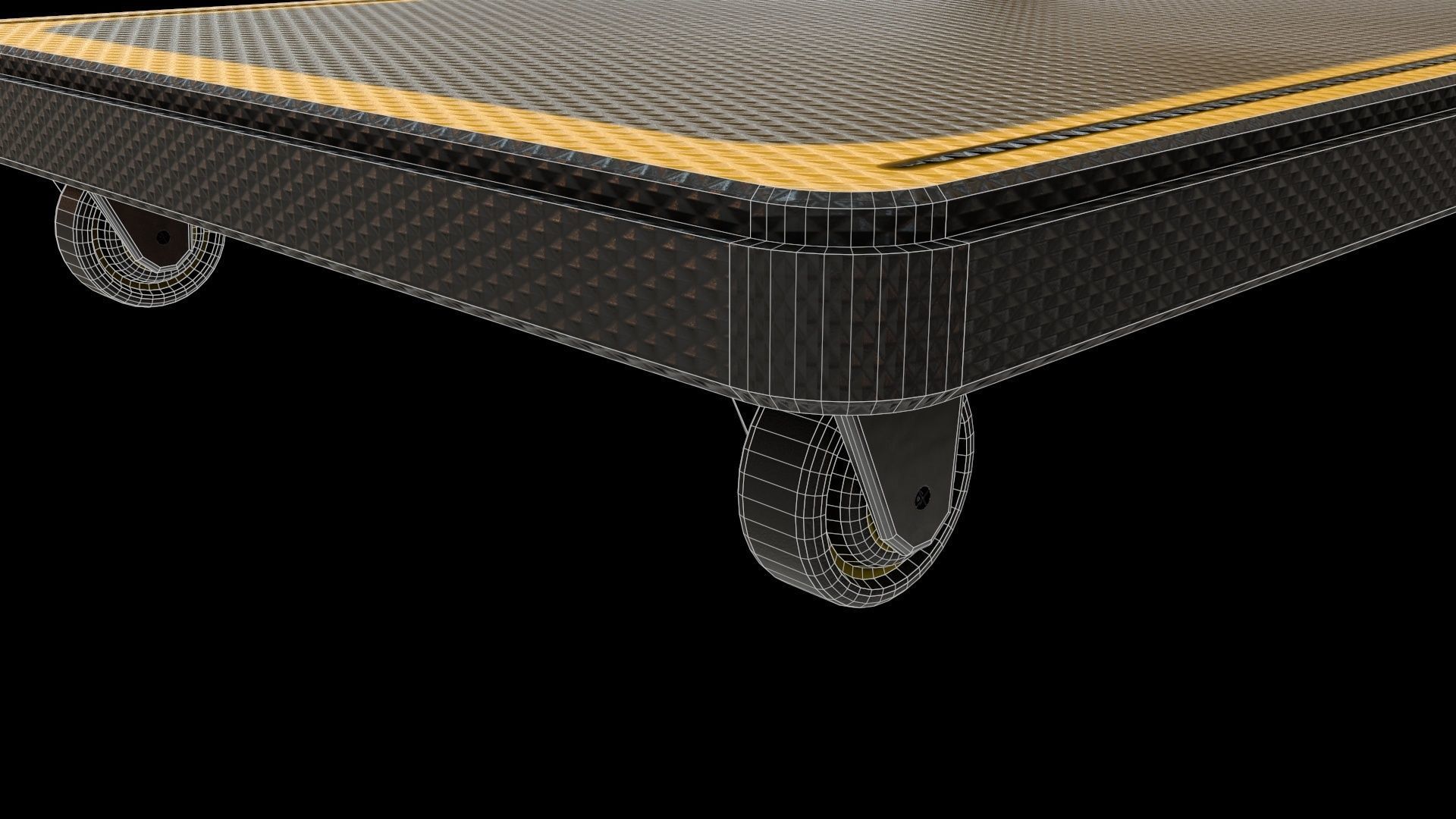 Heavy Duty Platform Trolley Low-poly 3D model_20