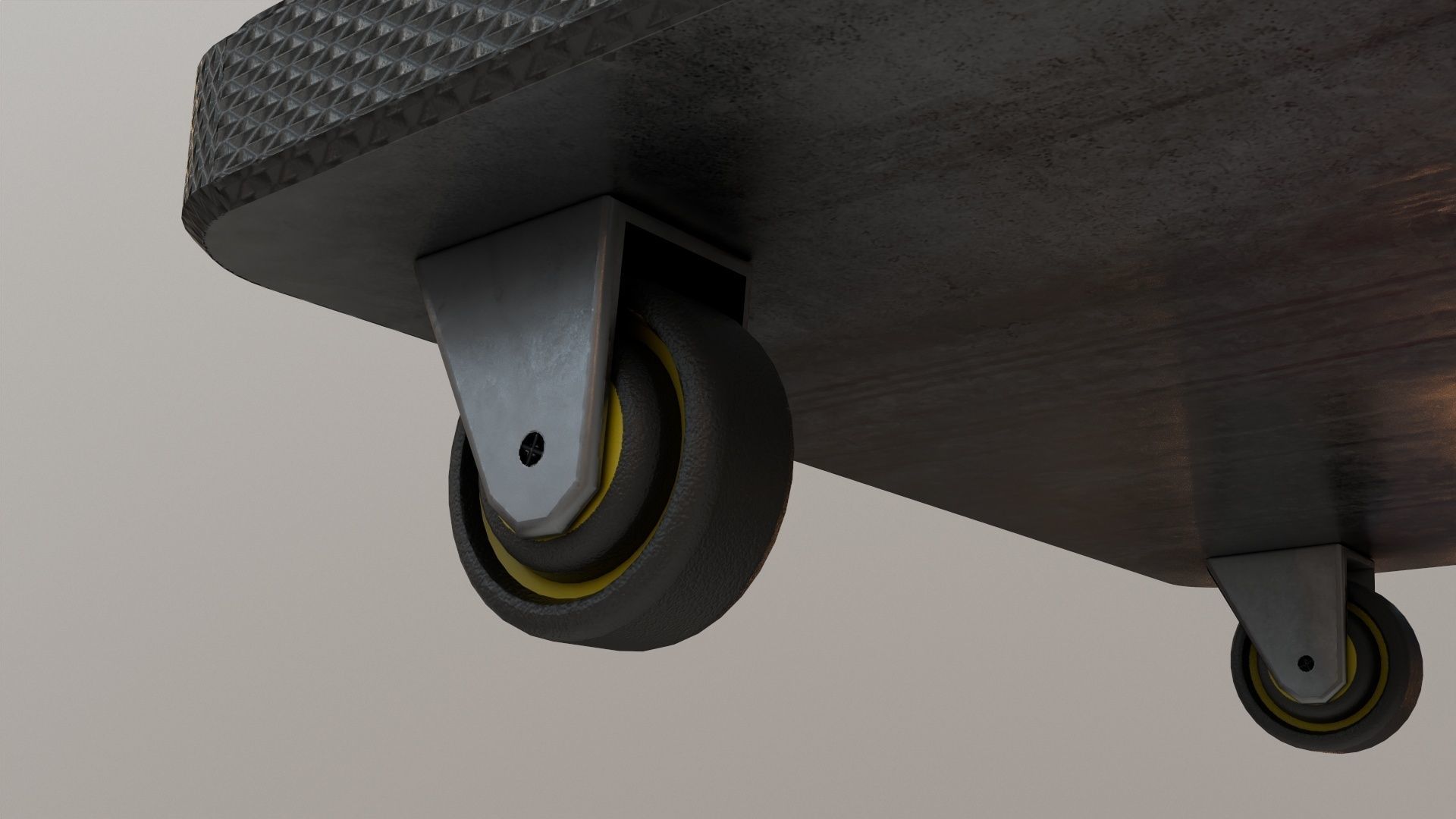 Heavy Duty Platform Trolley Low-poly 3D model_14