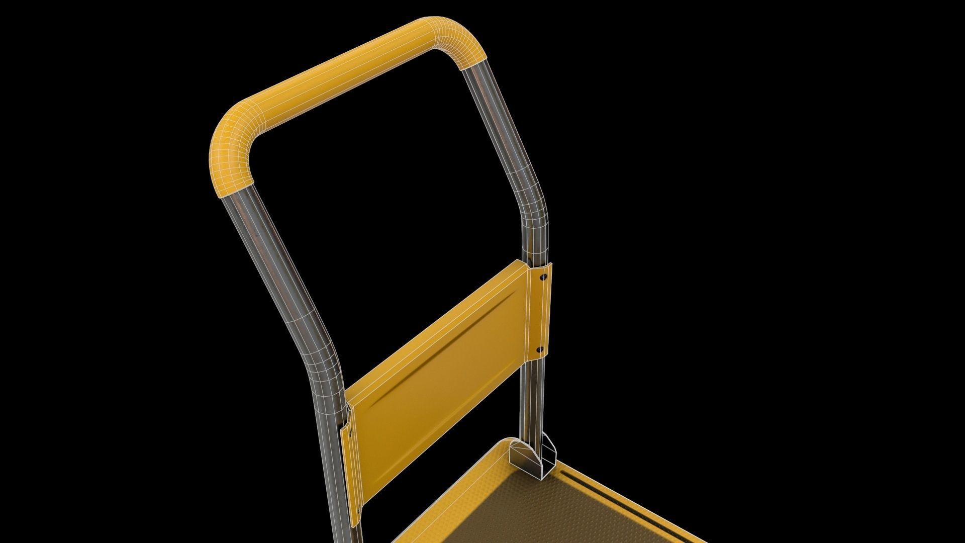 Heavy Duty Platform Trolley Low-poly 3D model_18