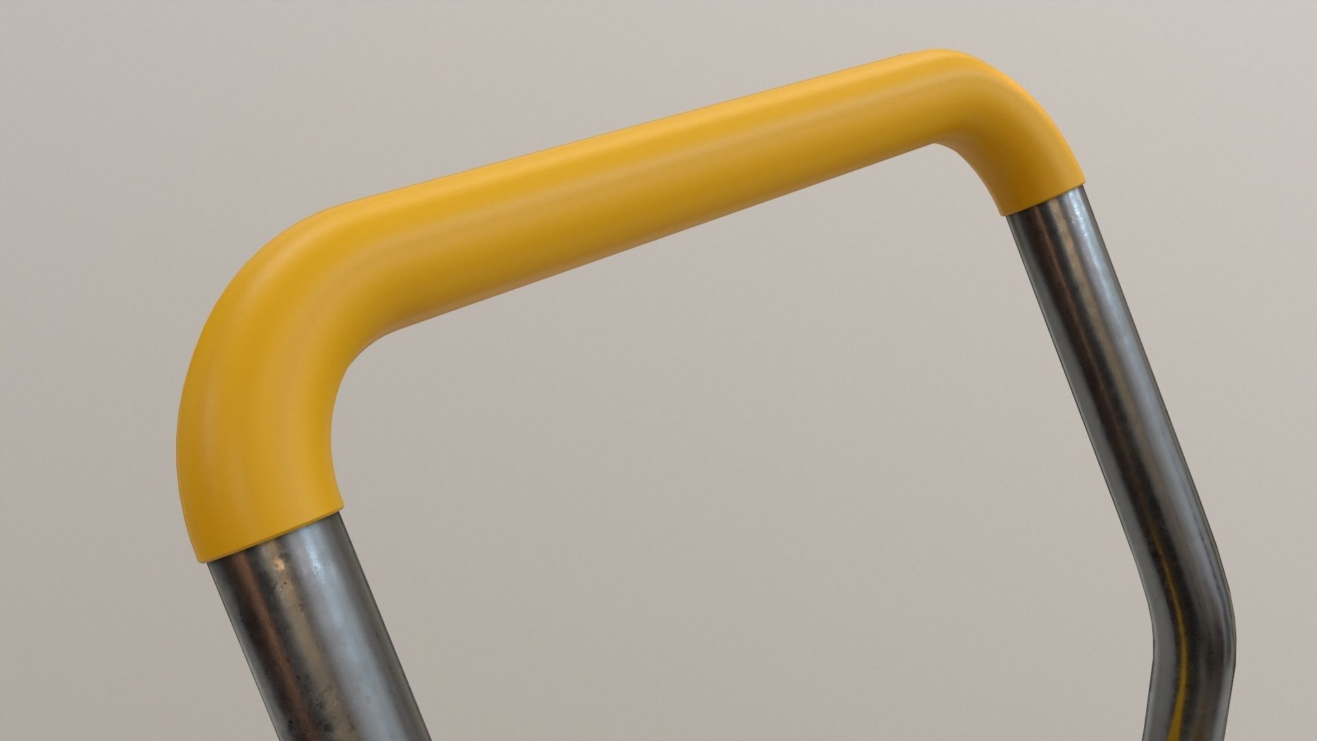 Heavy Duty Platform Trolley Low-poly 3D model_10