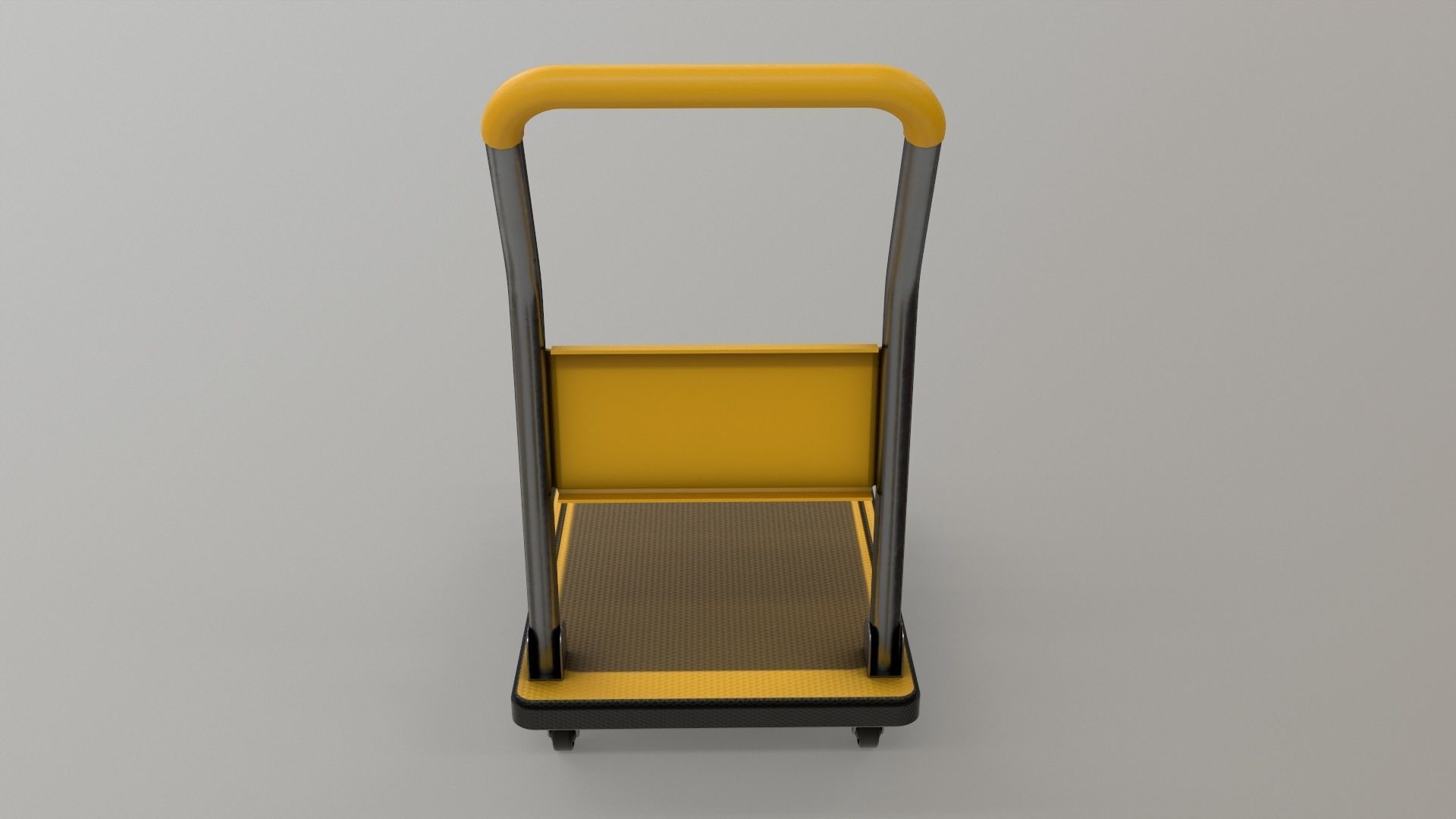 Heavy Duty Platform Trolley Low-poly 3D model_7