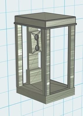 Nederlandse telefooncel  Dutch phone booth H0 scale Free 3D print model