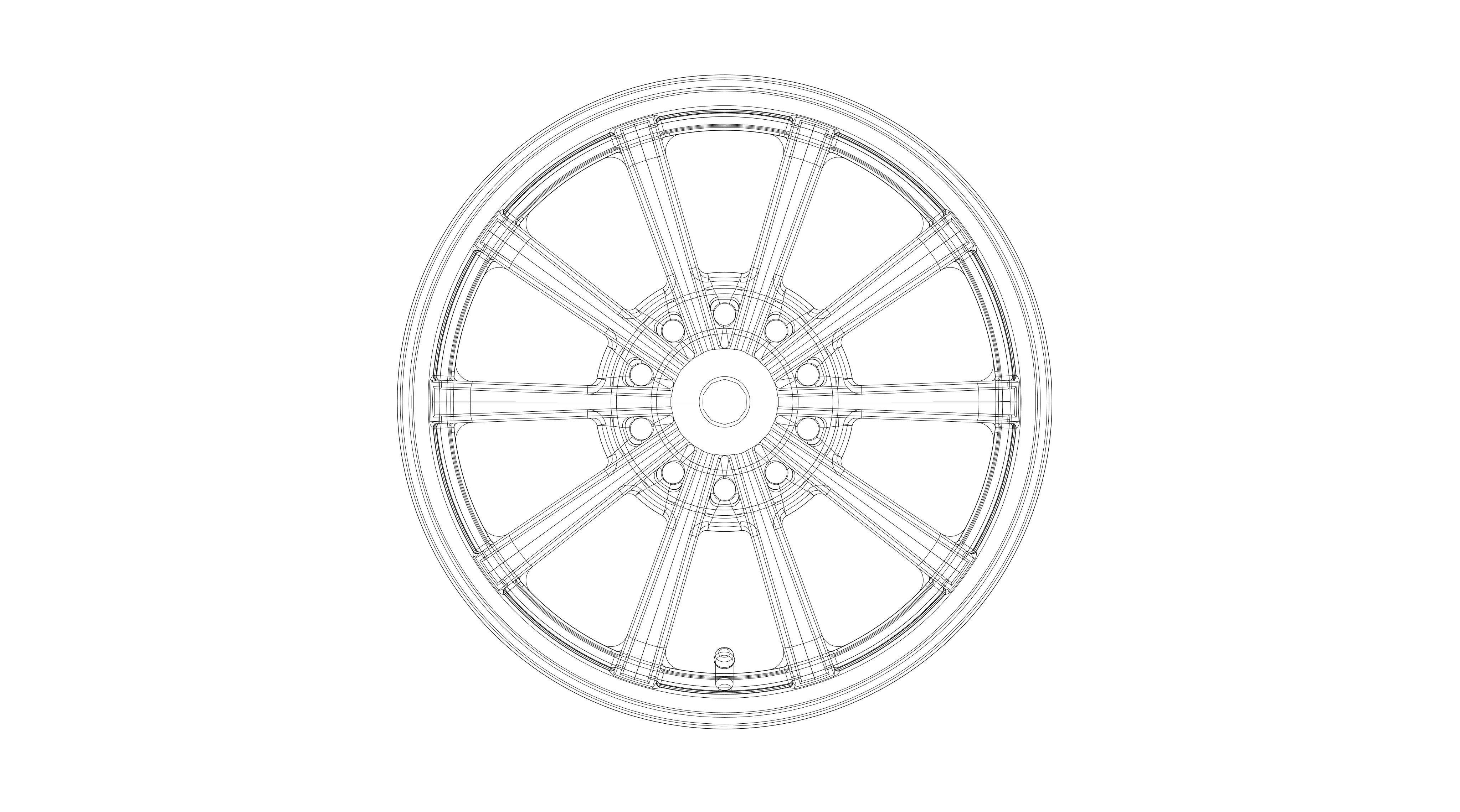 3D printable modern slide wheel with accessories 3D print model_7