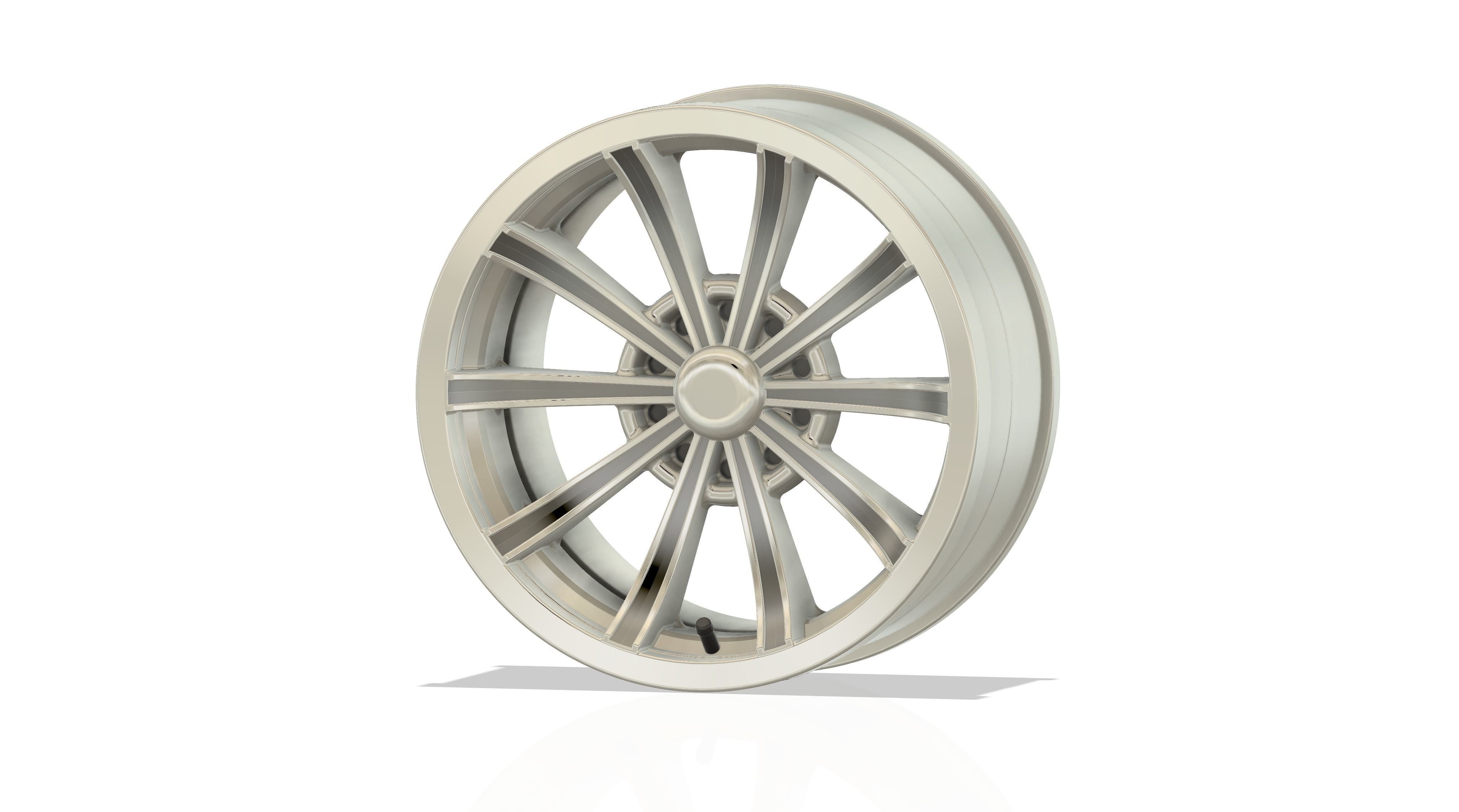 3D printable modern slide wheel with accessories 3D print model_1