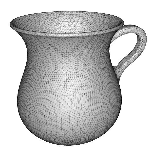 Classic Water Jug Low-poly 3D model_2