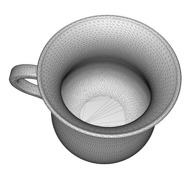 Classic Water Jug Low-poly 3D model_3