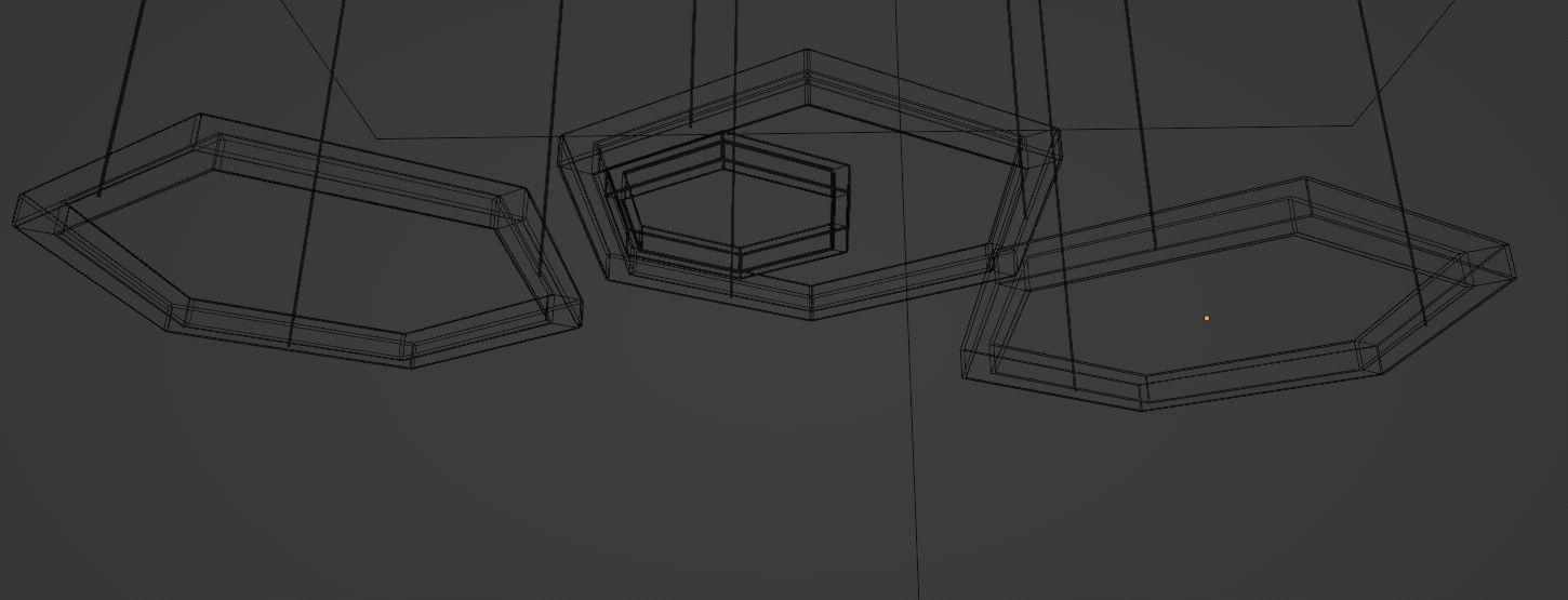 Geometric Lighting Pendant 3D model_2