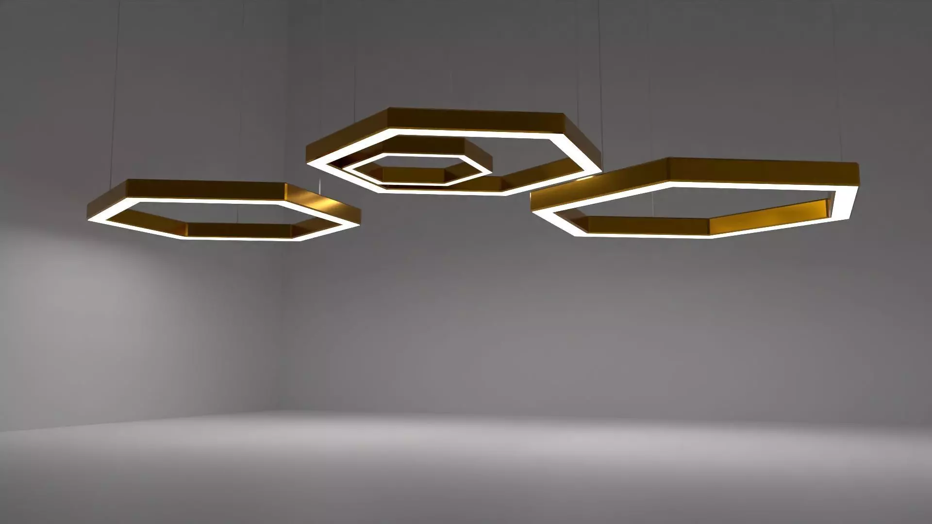 Geometric Lighting Pendant 3D model_0