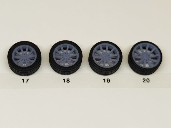 Bundle - 3D printable Hi- and Low profile tires 3D print model_3