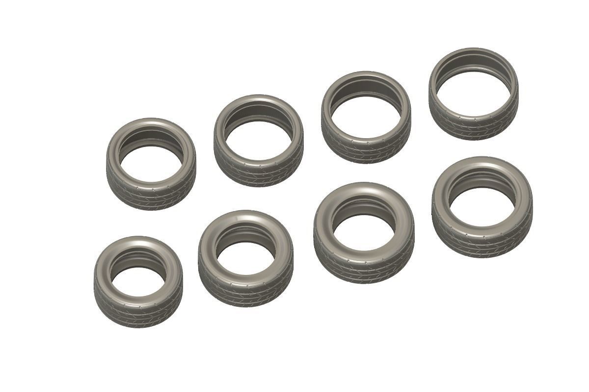 Bundle - 3D printable Hi- and Low profile tires 3D print model_4