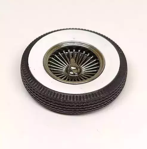 3D printable white wall vintage tire 3D print model
