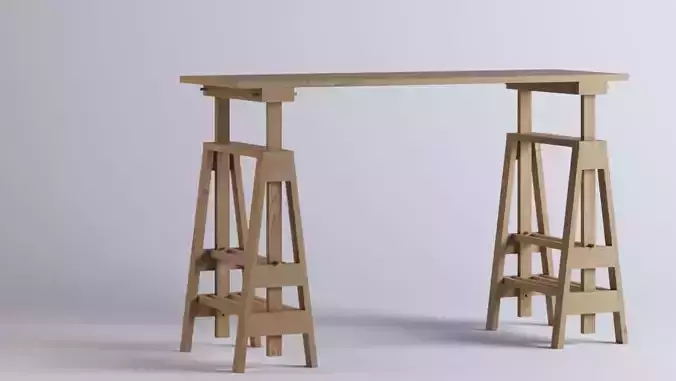 Table 1 wooden with two legs