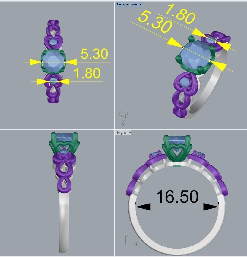 Ring 46 3D print model_2