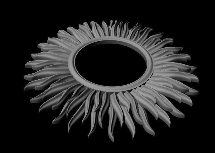 rosette dekor 3D model_2